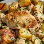 Crock Pot Garlic Parmesan Chicken and Potatoes