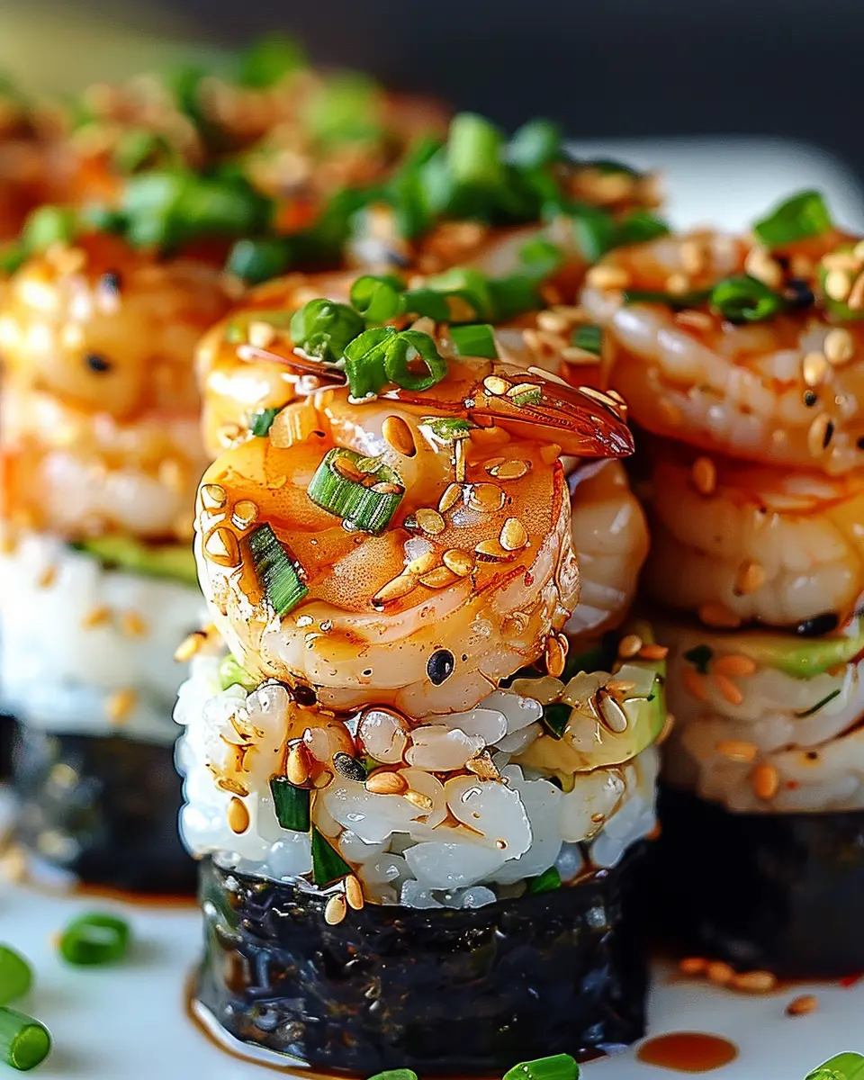 Spicy Shrimp Sushi Stacks: A Fun and Flavorful Family Delight