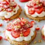 Strawberry Crunch Shortcake Cookies