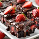 Chocolate Covered Strawberry Brownies