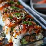Easy Salmon Sushi Bake