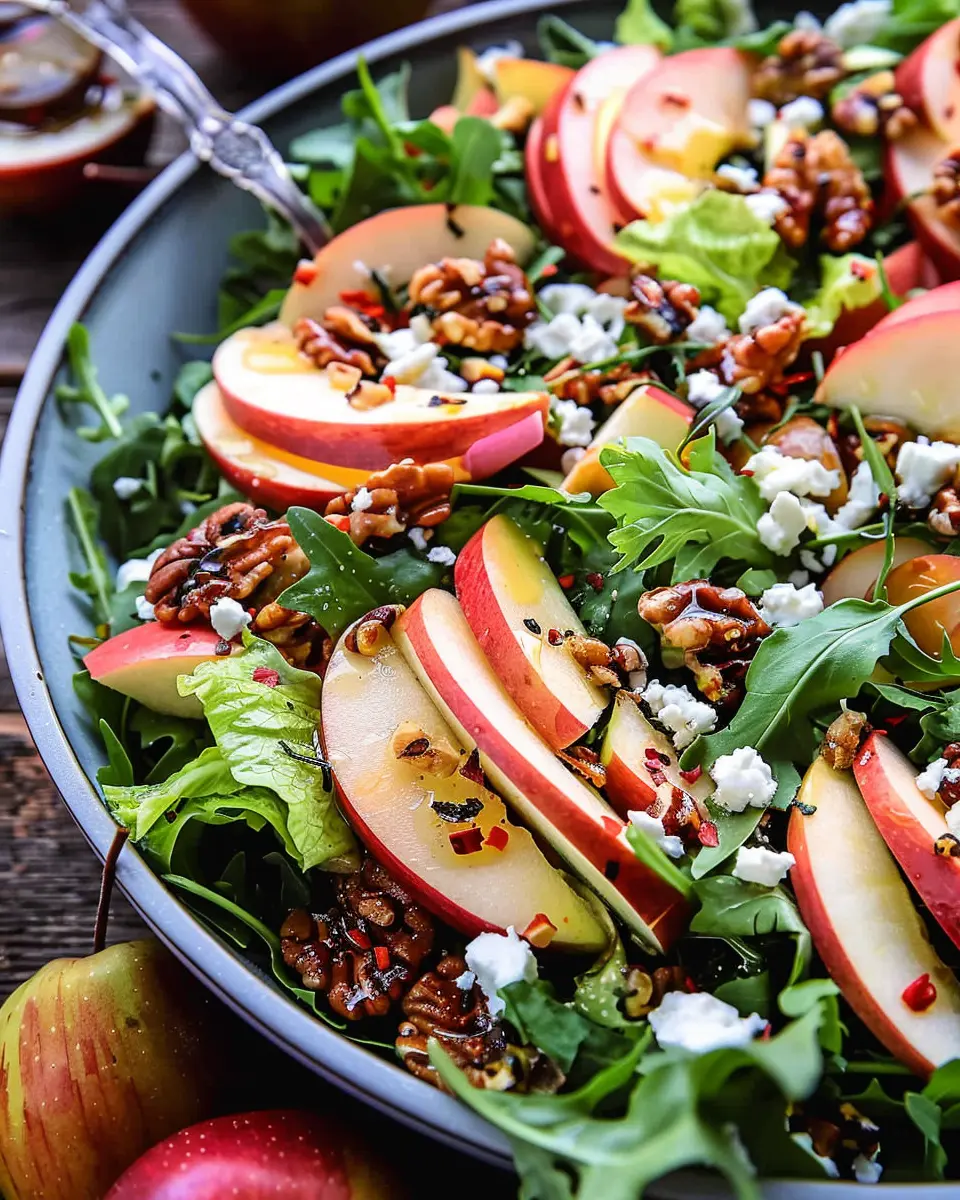 Autumn Harvest Honeycrisp Apple and Feta Salad Delight for You