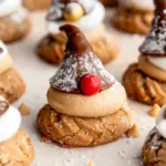Peanut Butter Blossom Gnome Cookies