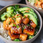 Crispy Bang Bang Salmon Bites Bowls