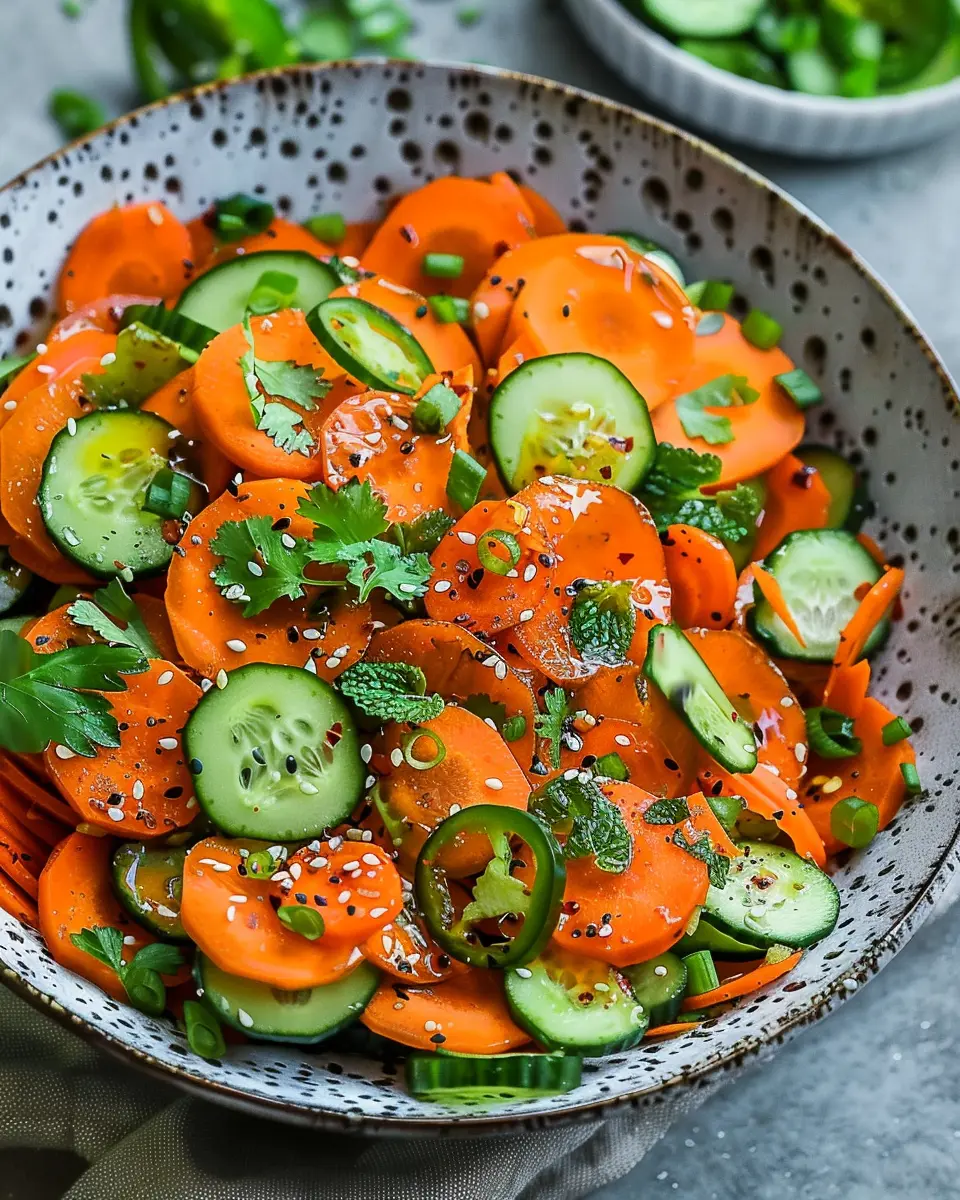 Carrot Cucumber Salad: A Refreshing Twist for Easy Meals