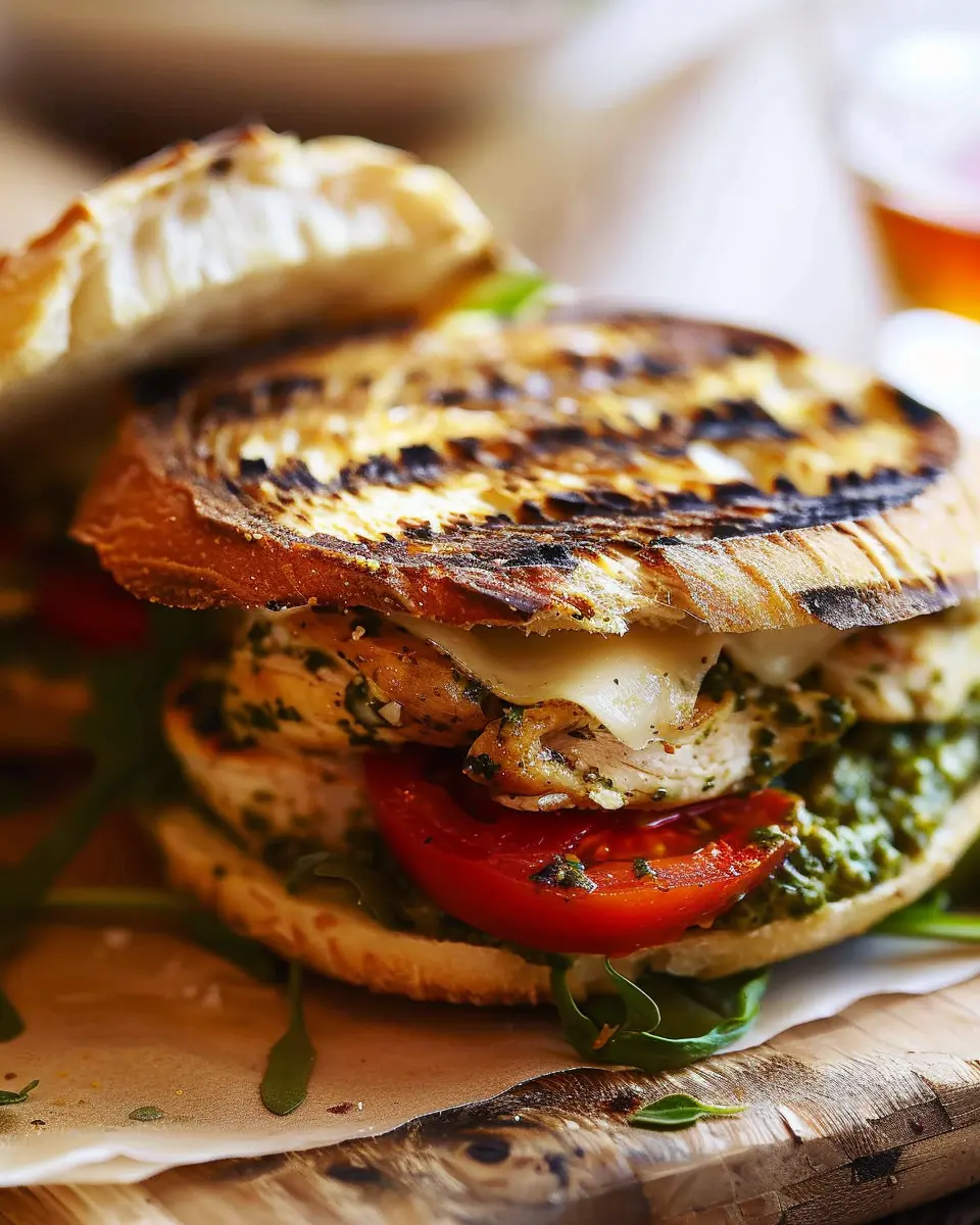 Chicken Pesto Sandwich: Easy Recipe With Turkey Bacon Delight