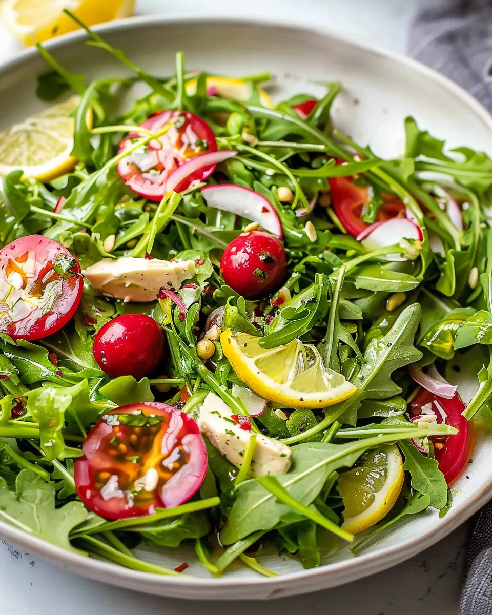 Arugula Salad with Lemon Vinaigrette: A Fresh and Easy Delight