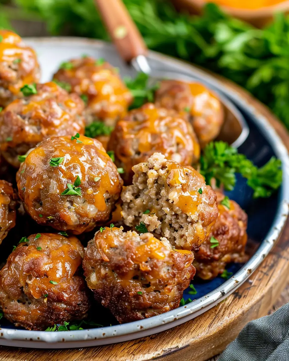 Best Cream Cheese Sausage Balls with Turkey Bacon and Beef Delight