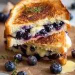 Crispy Blueberry Grilled Cheese