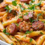 one Pot Creamy Cajun Sausage Pasta