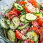 Creamy Cucumber Tomato Salad