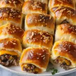 Garlic Butter Beef Cheeseburger Rollups