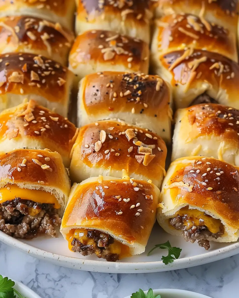 Garlic Butter Beef Cheeseburger Rollups: Irresistibly Easy Treats