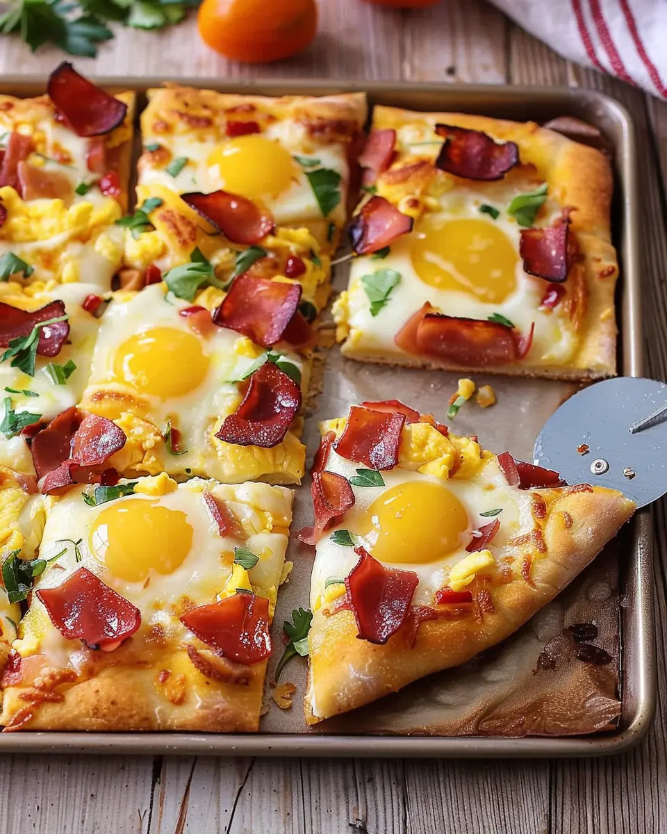 Breakfast pizza: Easy and delicious turkey bacon delight at home