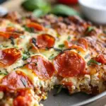Baked Pizza Cottage Cheese Casserole