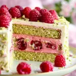 Raspberry Pistachio Cake