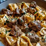 Cracked Garlic Steak Tortellini in Creamhouse Sauce Bliss
