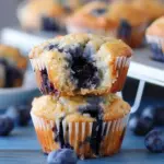 Healthier Blueberry Greek Yogurt Muffins