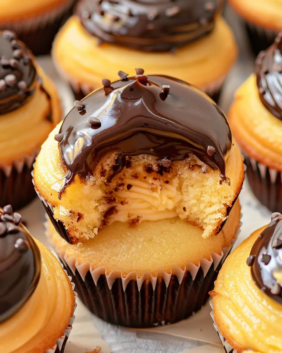 Boston Cream Pie Cupcakes: Indulge in a Homemade Delight