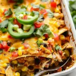 Easy Chicken Taco Casserole