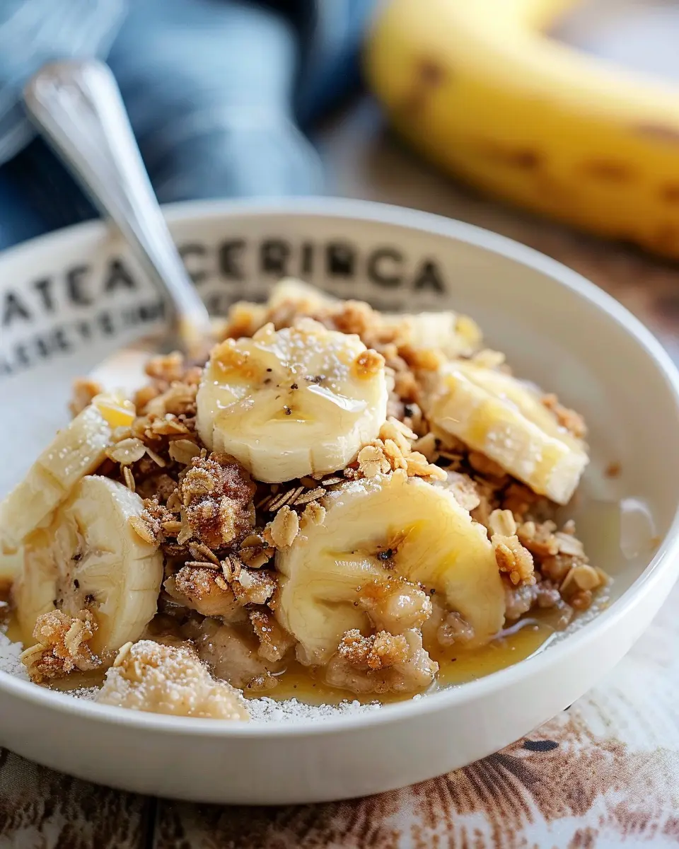 Banana Crumble Bliss: Easy Recipe for a Comforting Dessert
