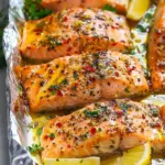 Sheet Pan Lemon Garlic Butter Salmon