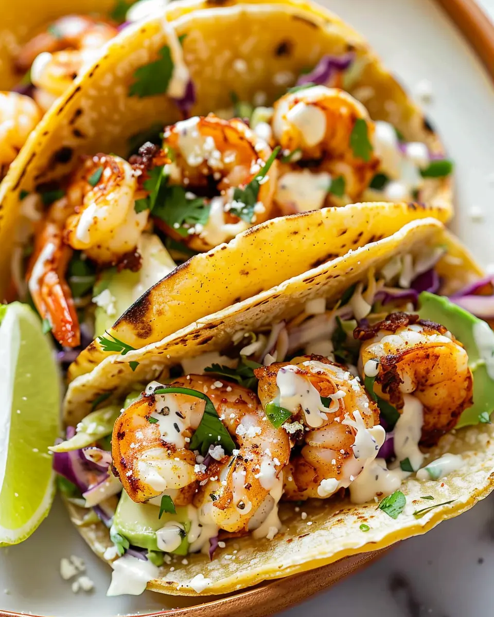 Shrimp Tacos With Creamy Slaw: A Fresh and Easy Delight