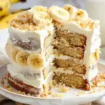 Banana Cream Cake w/ Cream Cheese Frosting