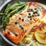 Salmon with Capers Cream Sauce