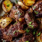 Garlic Butter Steak Bites and Potatoesé