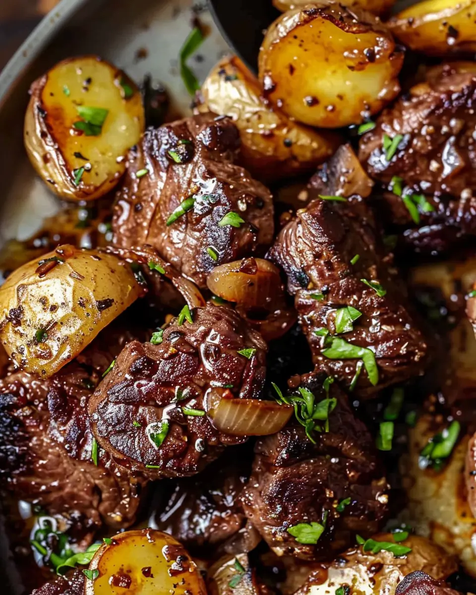 Garlic Butter Steak Bites and Potatoes: Juicy Flavor You’ll Love