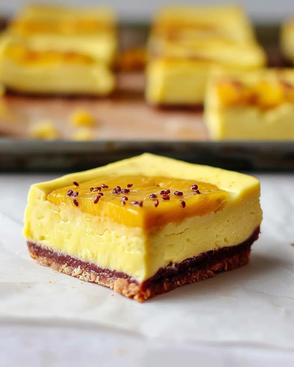 Vegan Mango Cheesecake Bars: Indulgent Treat for Everyone