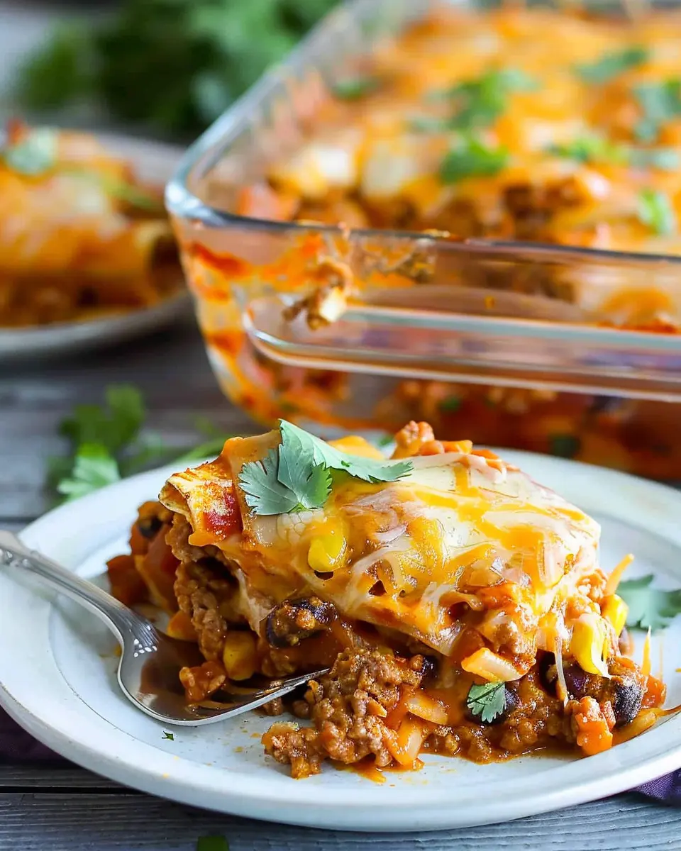 Beef Enchilada Casserole: The Best Easy Comfort Food Delight