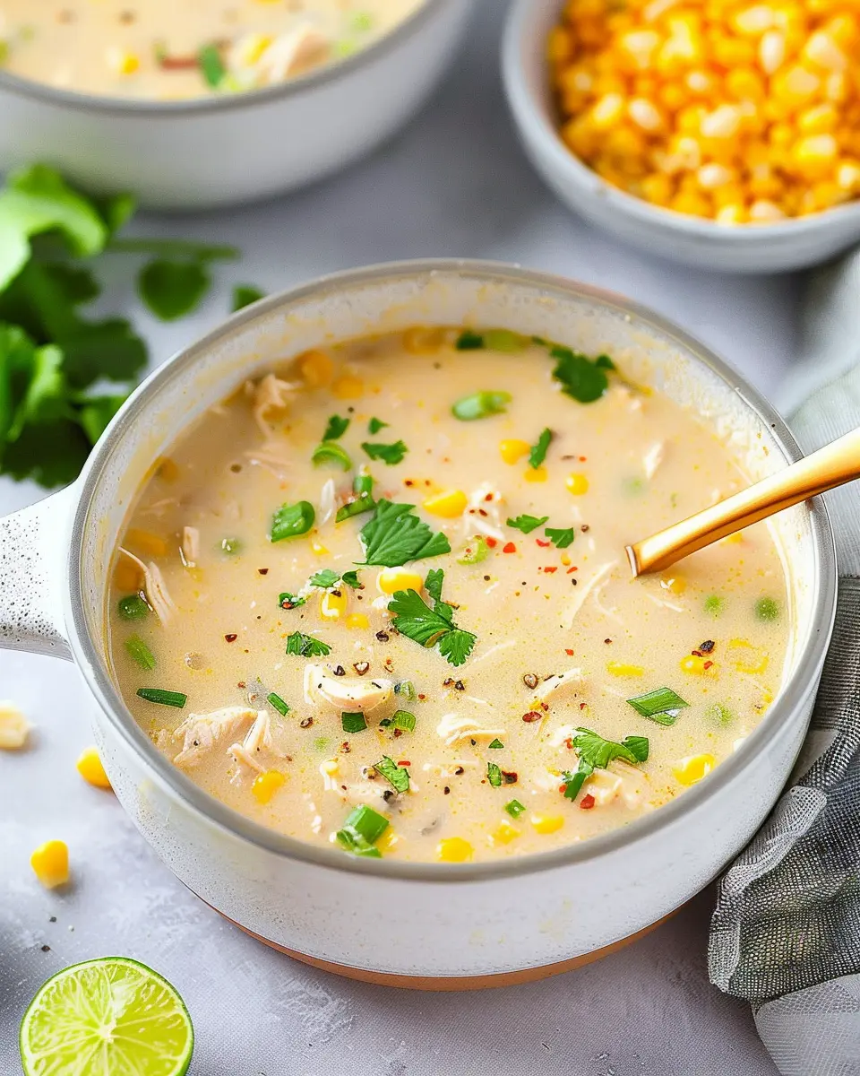 White Chicken Chili with Corn: Easy Comfort in Every Bite