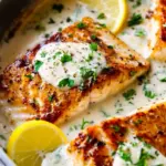 Mahi Mahi Fish in Lemon Garlic Cream Sauce