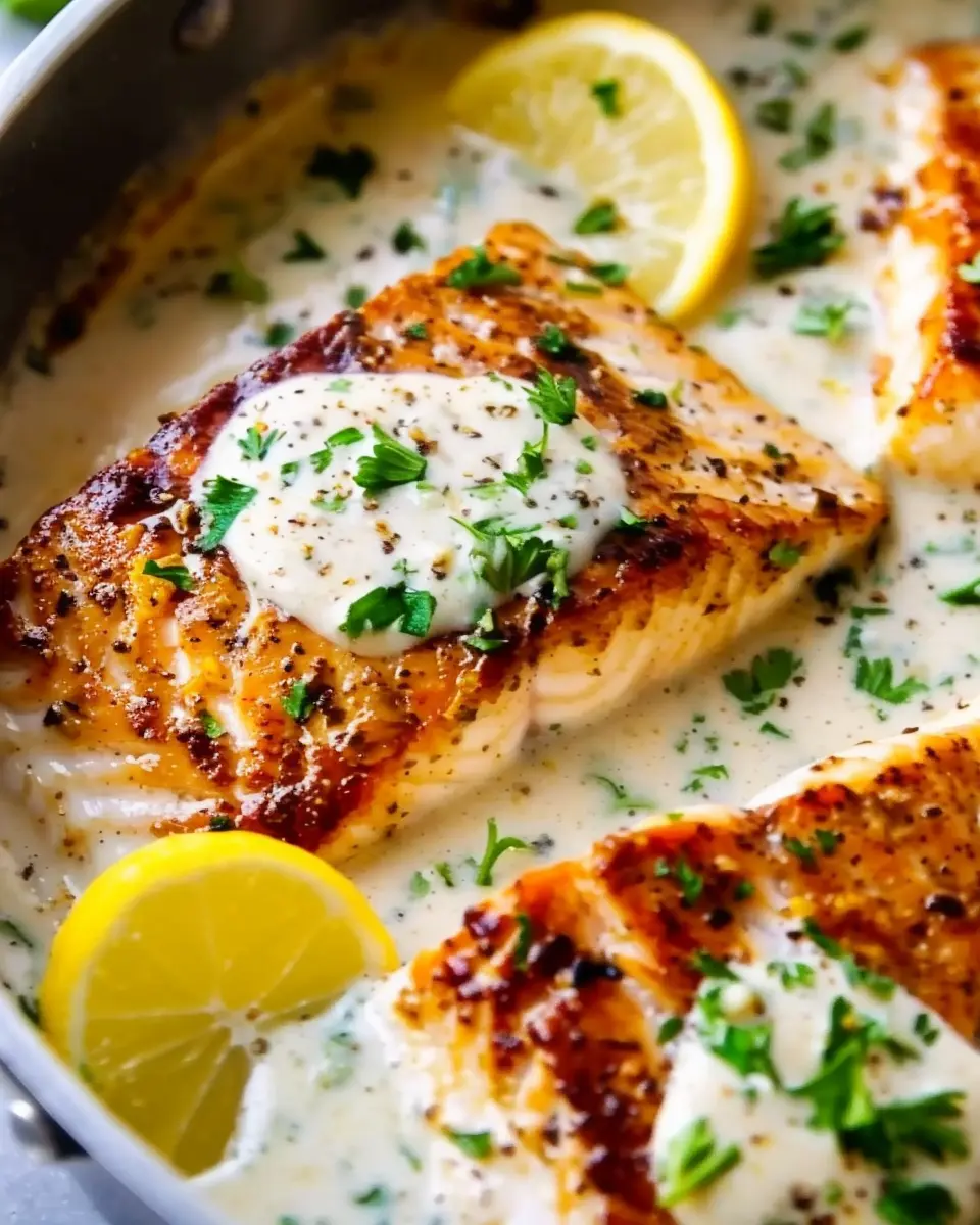 Mahi Mahi Fish in Lemon Garlic Cream Sauce: Quick &amp; Indulgent Recipe