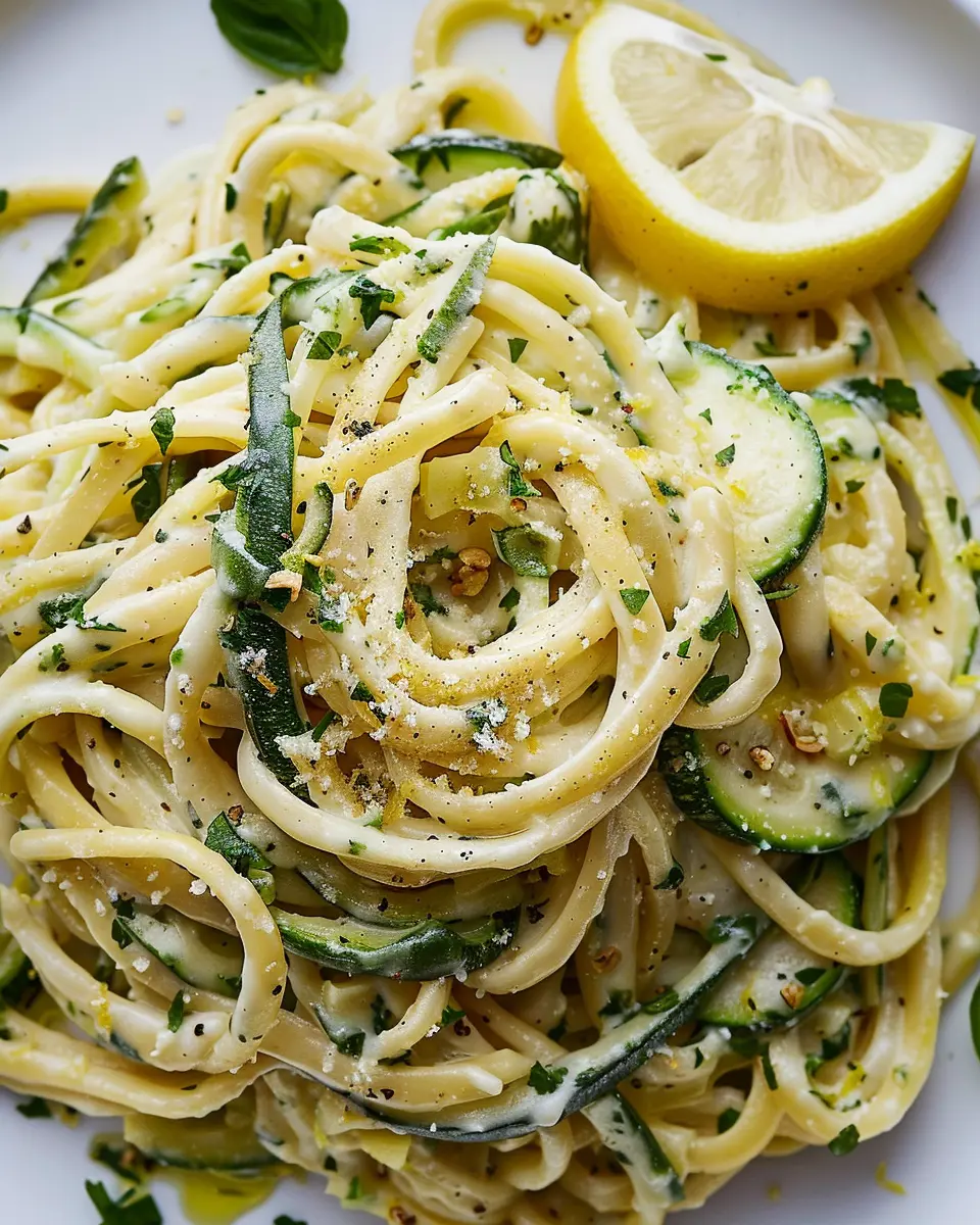Creamy Lemon Zucchini Pasta: A Delightfully Easy Summer Dish