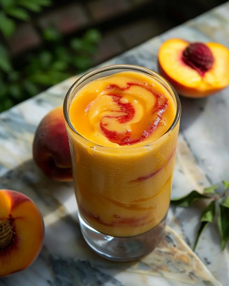 Golden Peach Sunrise Smoothie: The Best Refreshing Recipe